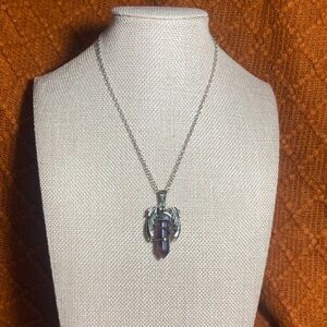Dragon’s Embrace Amethyst Pendant Necklace